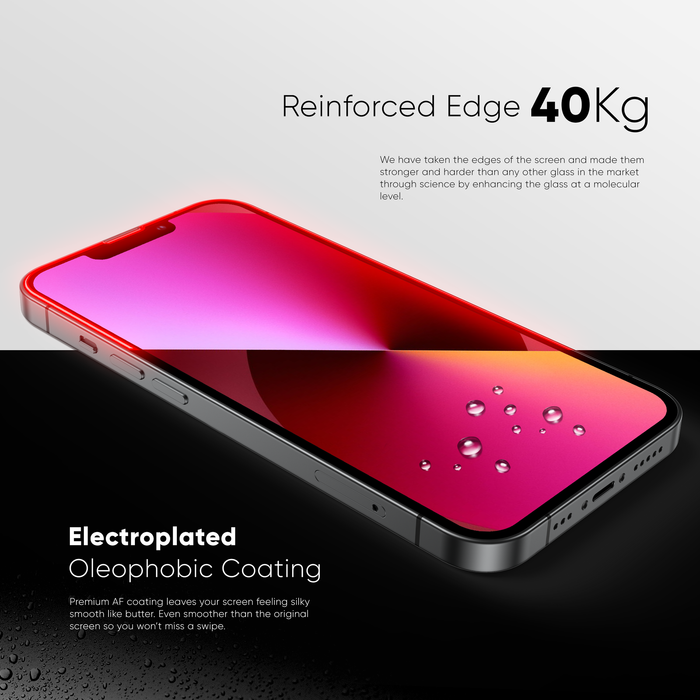 NanoArmour for iPhone 14 Plus Screen Protector Anti-Dust Edge-to-Edge Blue Light Blocker