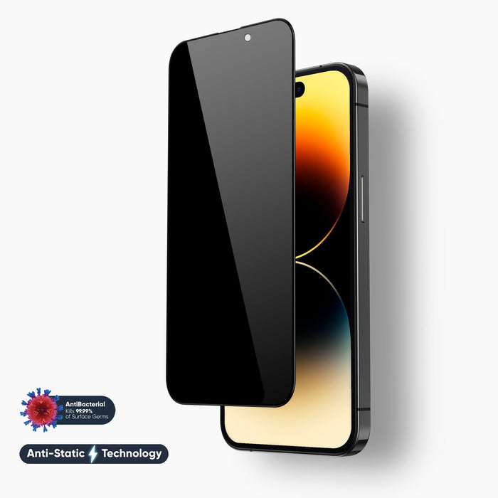 NanoArmour for iPhone 14 Pro Privacy Screen Protector Anti-Dust Edge-to-Edge