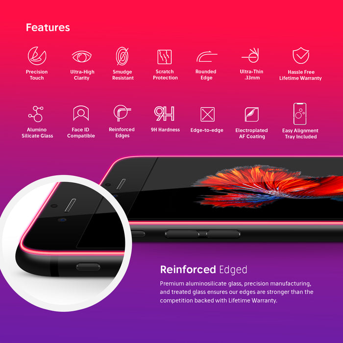 NanoArmour for iPhone 7 Plus Tempered Glass Screen Protector