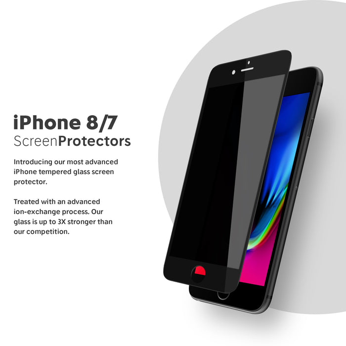 NanoArmour for iPhone 8 / 7 Privacy Screen Protector