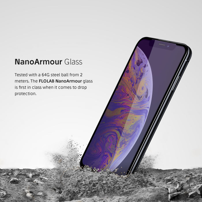 NanoArmour for iPhone XR Anti-Blue Light Screen Protector Case Friendly