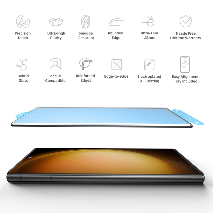 NanoArmour for Samsung Galaxy S23 Ultra Hybrid Screen Protector