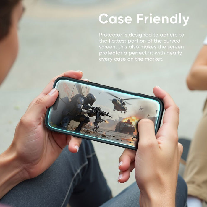 NanoArmour ONETIME 2-Pack Ultra Clear Infinity Edge Case-Friendly – iPhone 17 Series
