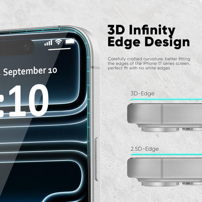 NanoArmour ONETIME PRO Anti Reflective PolarSpectra 3D Infinity Edge – iPhone 17 Series