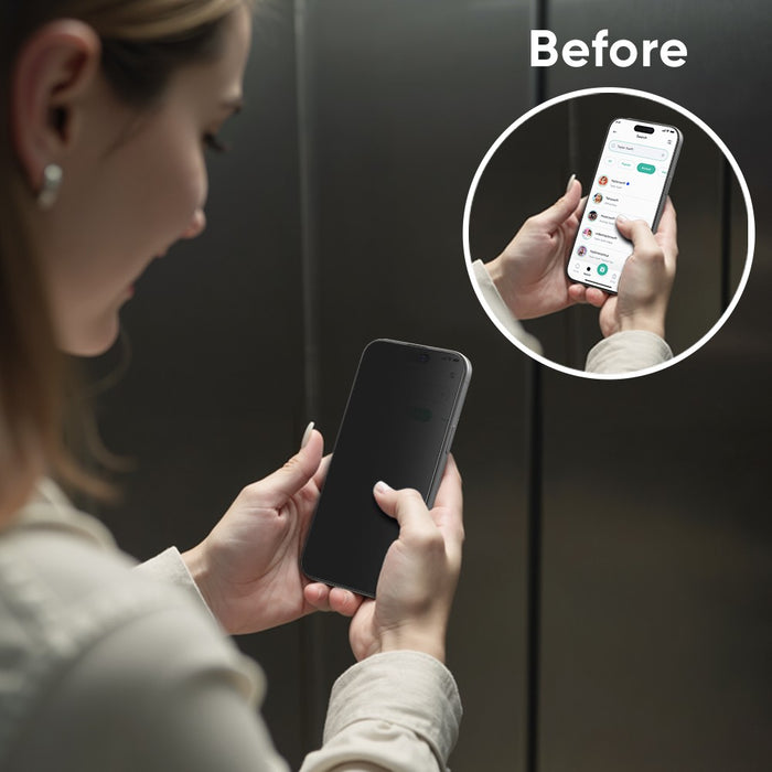 NanoArmour ONETIME PRO Privacy Anti Reflective 3D Infinity Edge – for iPhone 18 Series