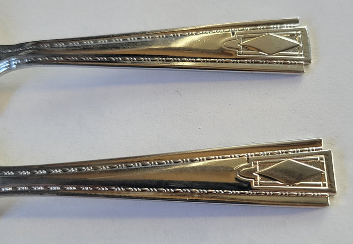 National Silver Monarch Plate 2 Piece Baby Set Spoon Fork Stainless Flatware2