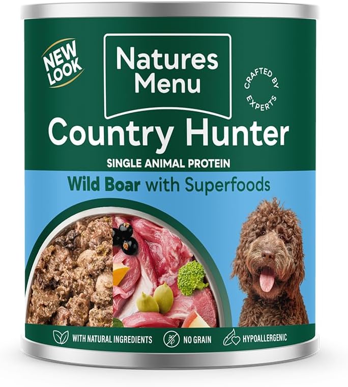 Nature’s Menu Country Hunter – Wild Boar with Superfoods (600g)