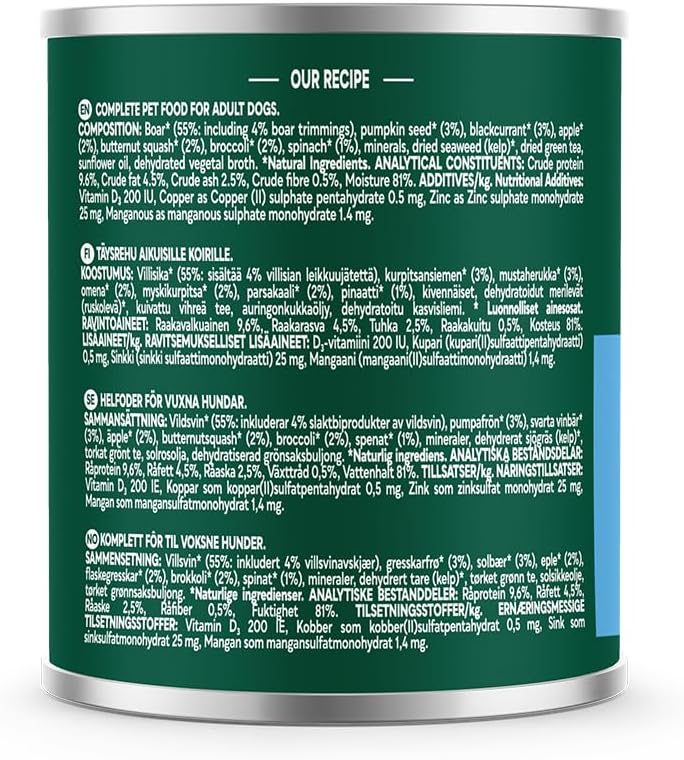 Nature’s Menu Country Hunter – Wild Boar with Superfoods (600g)