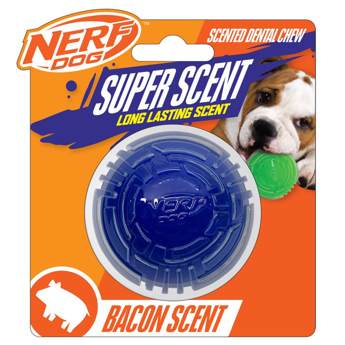 Nerf Dog TPR/PP Scented Bacon Super Scent Ball Solid Core 2.5in