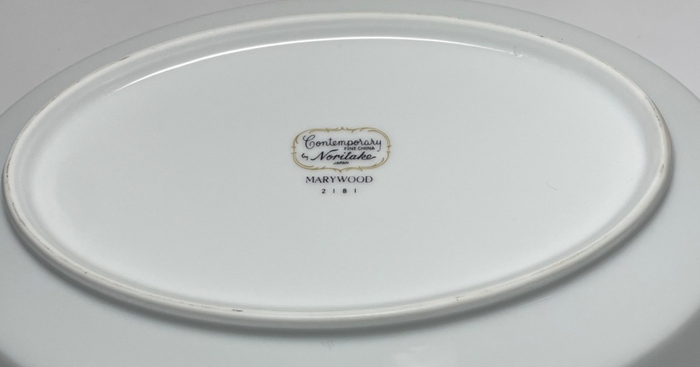 Noritake Marywood Oval Platter 13 5/8"2
