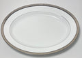 Noritake Regent Platinum Oval Platter 13 3/4"0