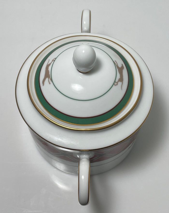 Noritake Royal Hunt Sugar Bowl and Lid 4 1/2"3