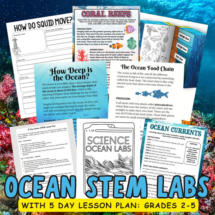 Ocean STEM + Science Pack for Grades 2–5