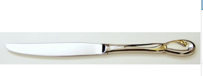 Oneida Golden Calla Lily Stainless Knife Modern Hollow 9 7/8"1