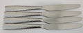Oneida Illuma Knives 9 1/2" Stainless 18 8 Hammered Flatware Pack of 4 PCS0