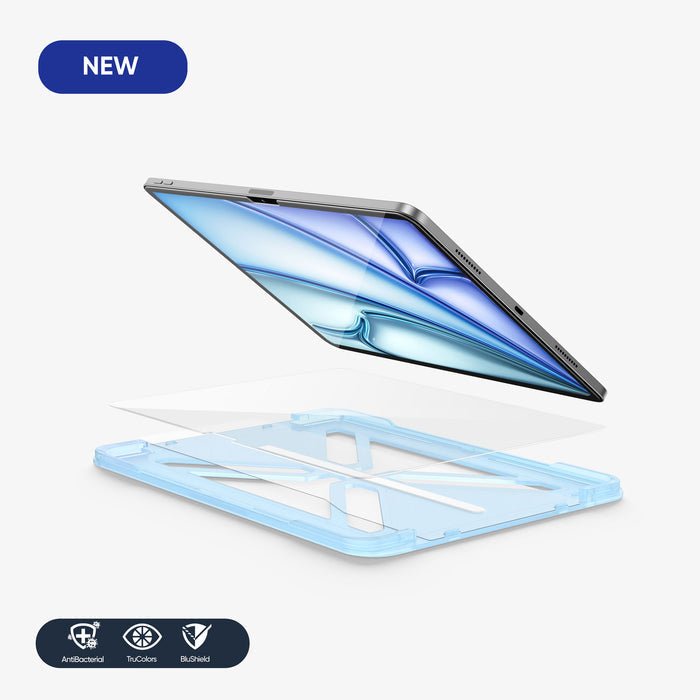 ONETIME NanoArmour 13-inch for iPad Air 6 Ultra Clear Screen Protector (2024-2026): Clear Blue Light Blocker, No Blue Tint, TruColor