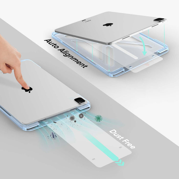 ONETIME NanoArmour for iPad Pro 2024-2025 Ultra Clear Screen Protector (11-inch): Clear Blue Light Blocker, No Blue Tint, TruColor