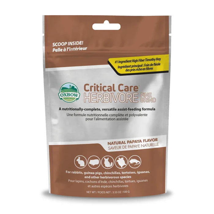 Oxbow Animal Health Critical Care Herbivore Fine Grind - 3.53 oz (100 g)