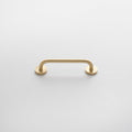 Front view of Parker Pull showcasing its rounded bar and circular mounts on a white background