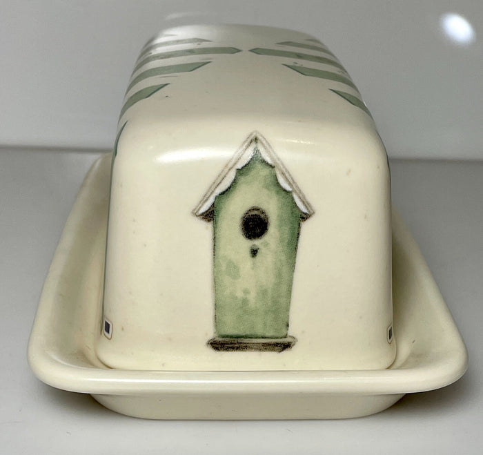 Pfaltzgraff Naturewood 1/4 Pound Covered Butter Dish 6 1/8" USA1