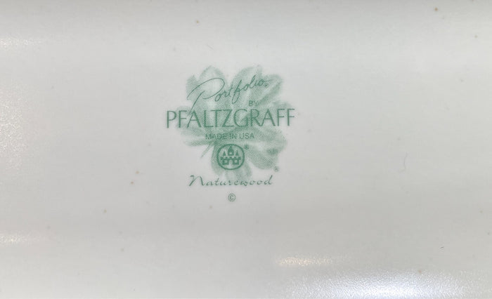 Pfaltzgraff Naturewood 1/4 Pound Covered Butter Dish 6 1/8" USA2