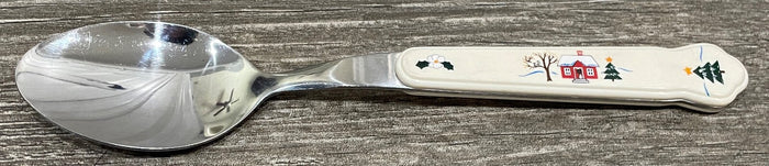 Pfaltzgraff Snow Village Stainless Place Spoon 8 1/8"0