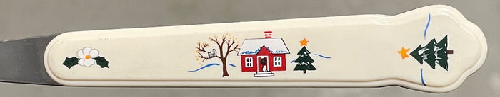 Pfaltzgraff Snow Village Stainless Place Spoon 8 1/8"1
