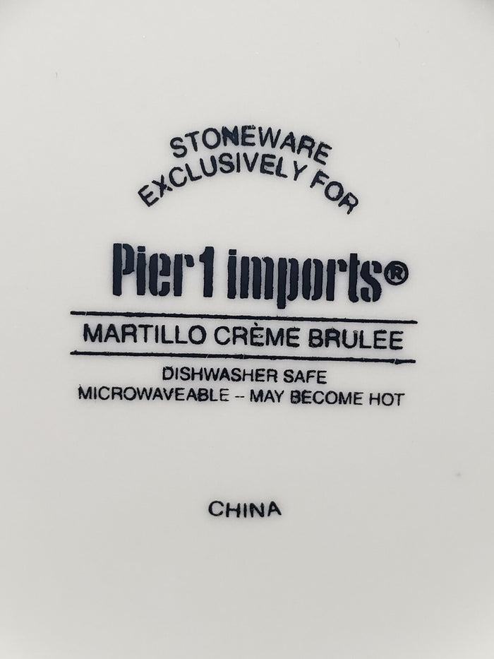 Pier 1 Martillo Creme Brulee Soup Cereal 6"2