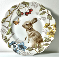Pier 1 Sofie the Bunny Salad Plate 8 3/4" Rabbit Easter0