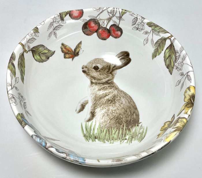 Pier 1 Sofie the Bunny Soup Cereal Bowl 6 5/8" Rabbit Easter0