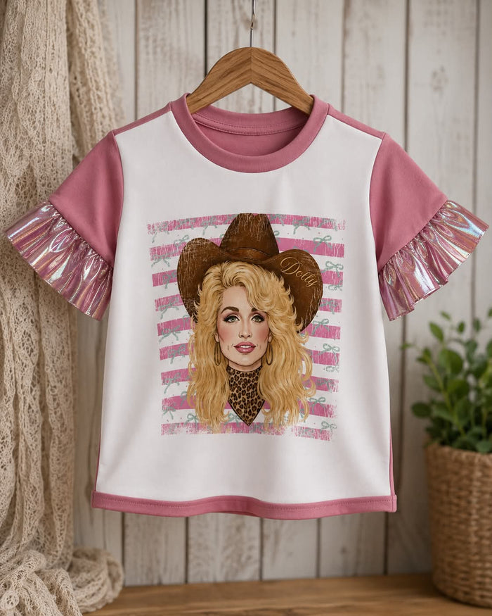 Handmade Dolly Country Girl Ruffle Sleeve Shirt | 12-24M-image-1