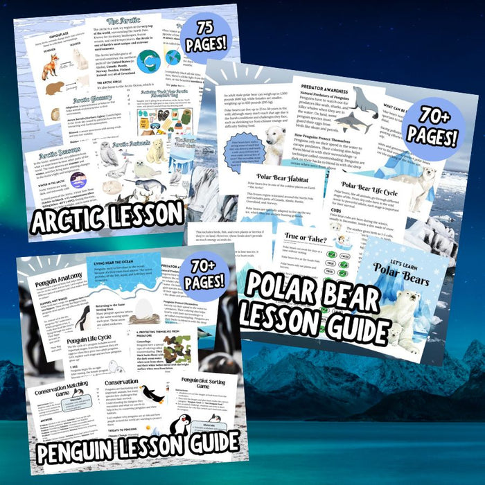 Polar Animals Science Bundle – Arctic, Polar Bear & Penguin Unit Studies