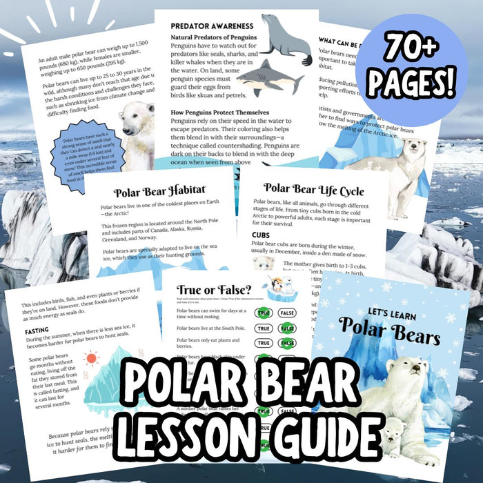 Polar Animals Science Bundle – Arctic, Polar Bear & Penguin Unit Studies