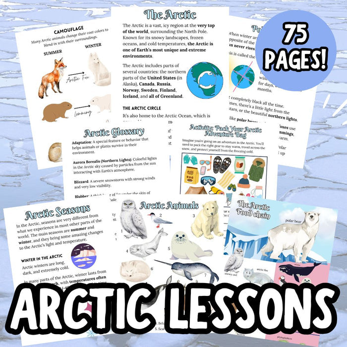 Polar Animals Science Bundle – Arctic, Polar Bear & Penguin Unit Studies