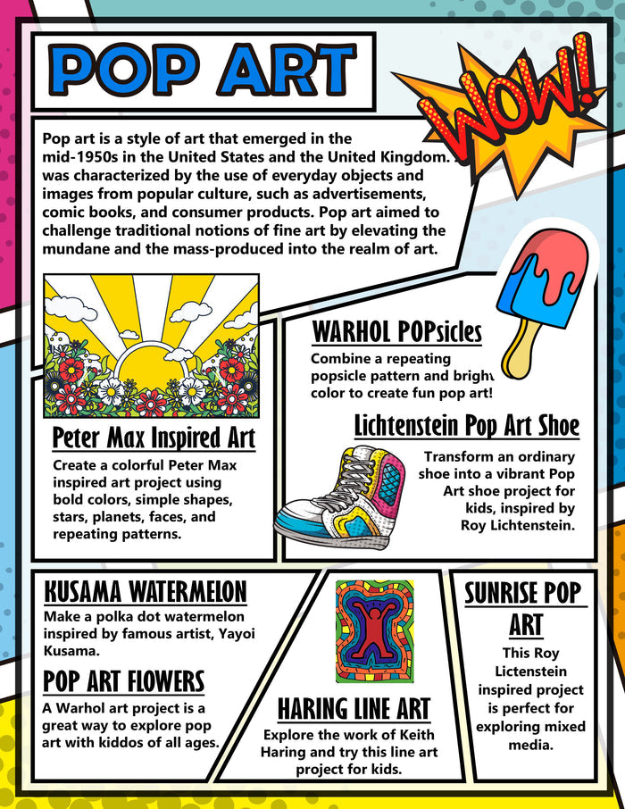 Pop Art Project Pack for Kids