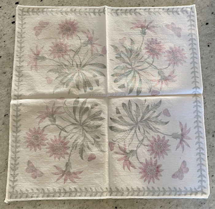 Portmeirion Botanic Garden Cloth Napkin Treasure Flower 15 1/2"1