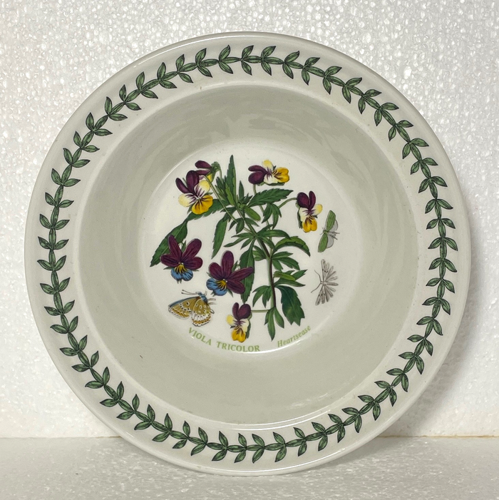 Portmeirion Botanic Garden Oatmeal Bowl Heartsease 6 1/2"1