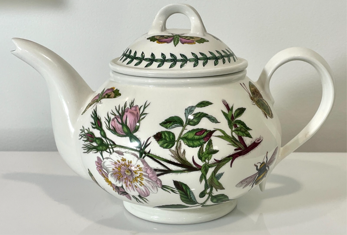 Portmeirion Botanic Garden Teapot and Lid Dog Rose 4 Cup0