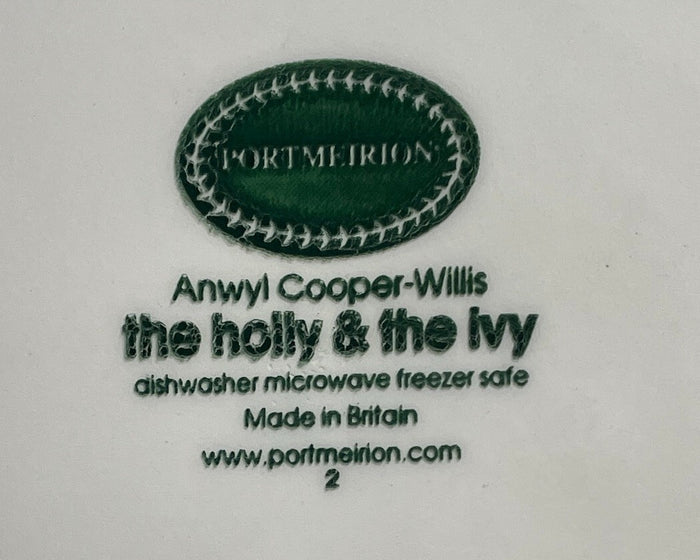 Portmeirion Holly and The Ivy Salad Plate 8 1/2"2