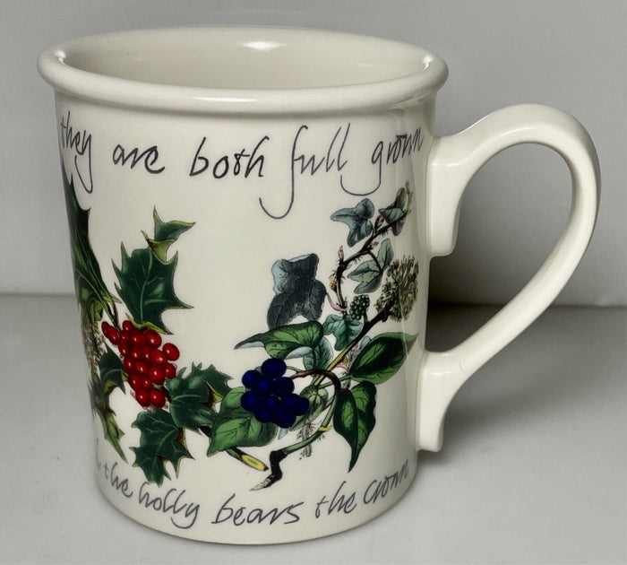 Portmeirion The Holly and The Ivy Breakfast Mug 3 5/8"2