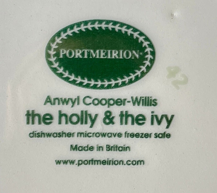 Portmeirion The Holly and The Ivy Oatmeal Bowl 6 3/4"2