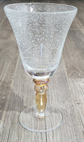 Pottery Barn PBY6 Amber Goblet 8 1/4"0
