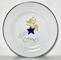 Pottery Barn Reindeer Comet Salad Plate 8 1/2"0