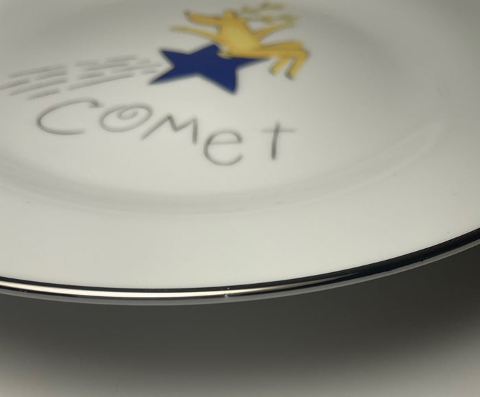 Pottery Barn Reindeer Comet Salad Plate 8 1/2"1