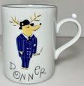 Pottery Barn Reindeer Donner Mug 4"0