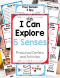 Preschool 5 Senses Theme Pack