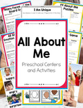Preschool All About Me Theme Pack
