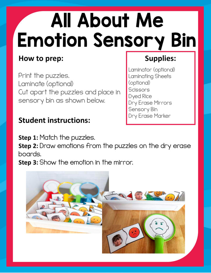 Preschool All About Me Theme Pack