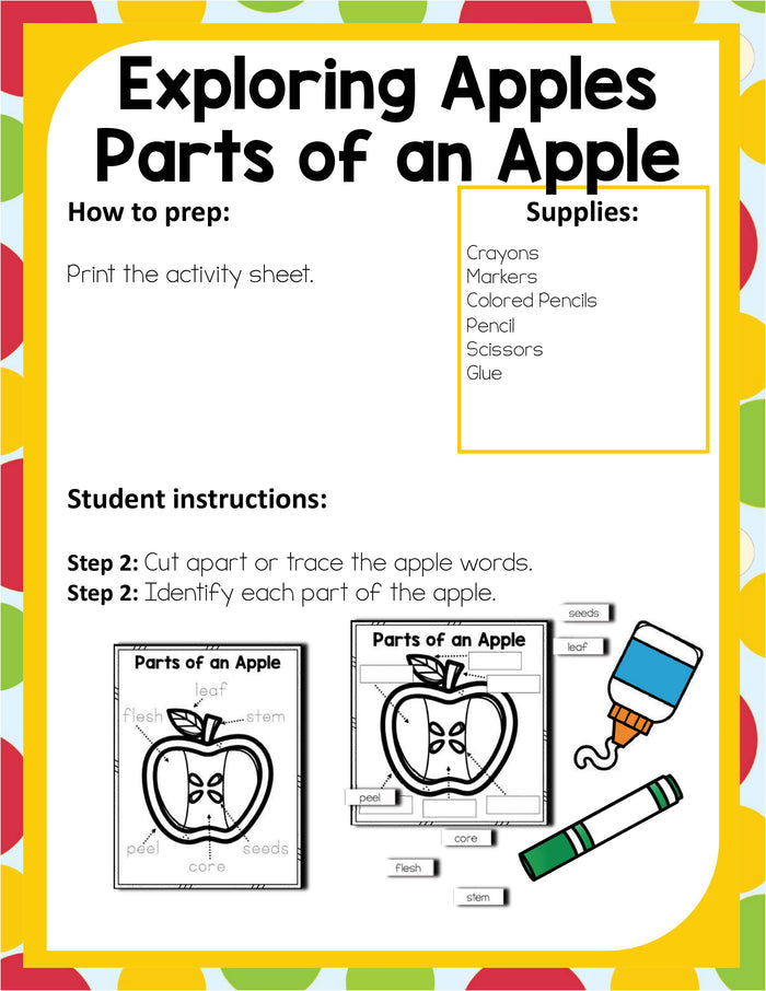 Preschool Apple Theme Pack
