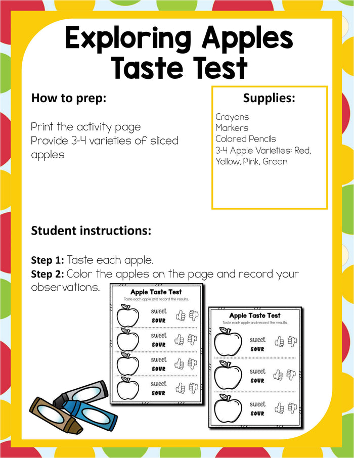 Preschool Apple Theme Pack